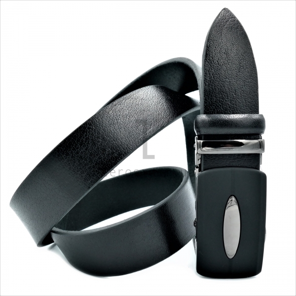 Чоловічий шкіряний ремінь із автоматичною пряжкою