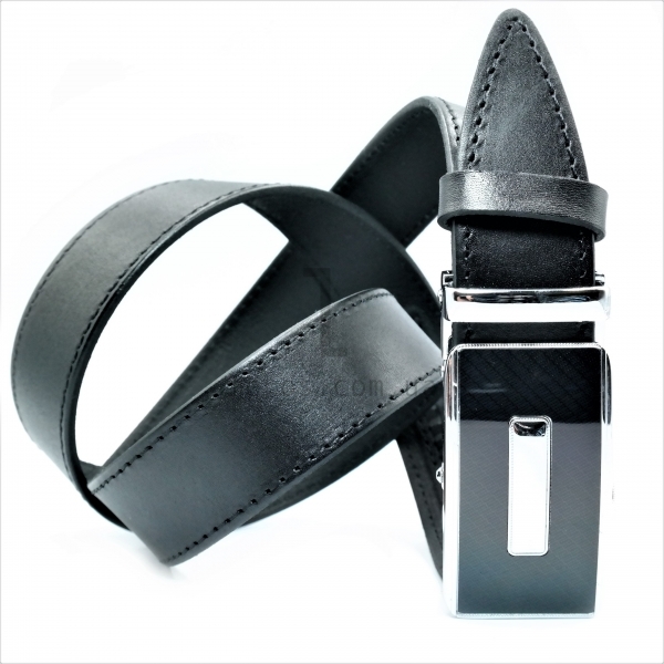 Чоловічий шкіряний ремінь із автоматичною пряжкою