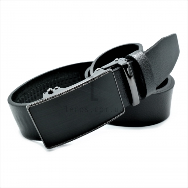 Чоловічий шкіряний ремінь із автоматичною пряжкою