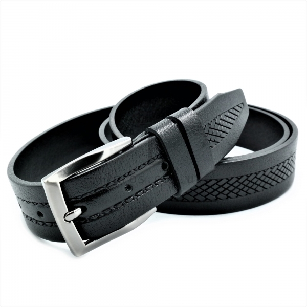 Чоловічий ремінь класичний (шкіра)