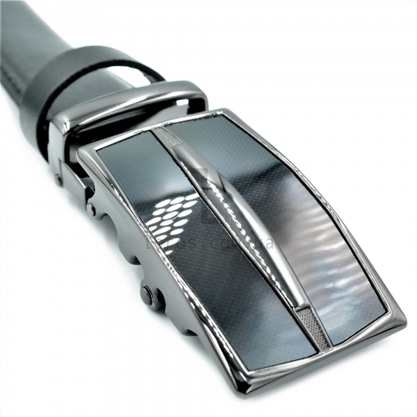 Чоловічий шкіряний ремінь із автоматичною пряжкою