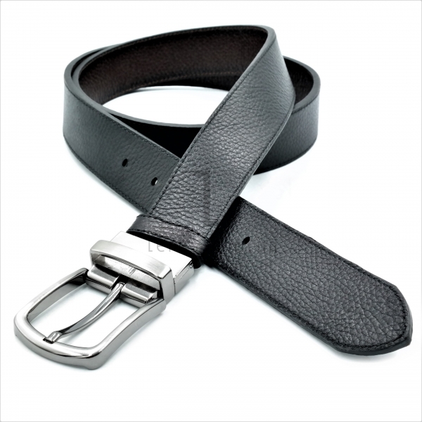 Чоловічий шкіряний ремінь двосторонній