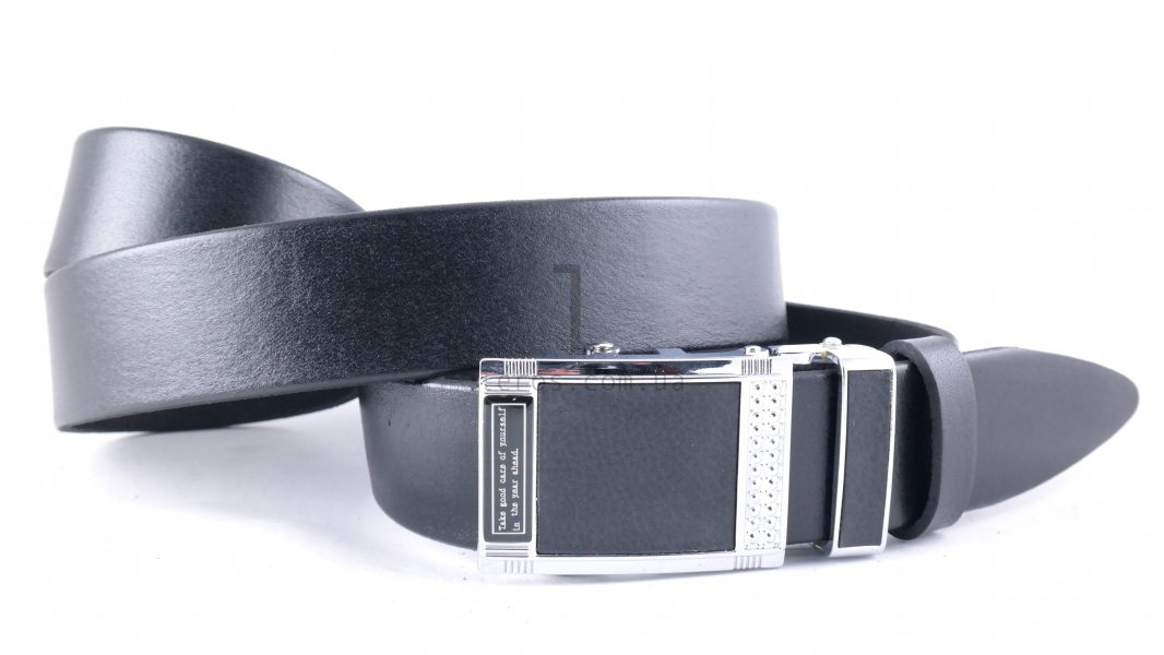 Чоловічий шкіряний ремінь із автоматичною пряжкою