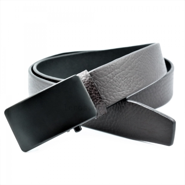 Чоловічий шкіряний ремінь із автоматичною пряжкою