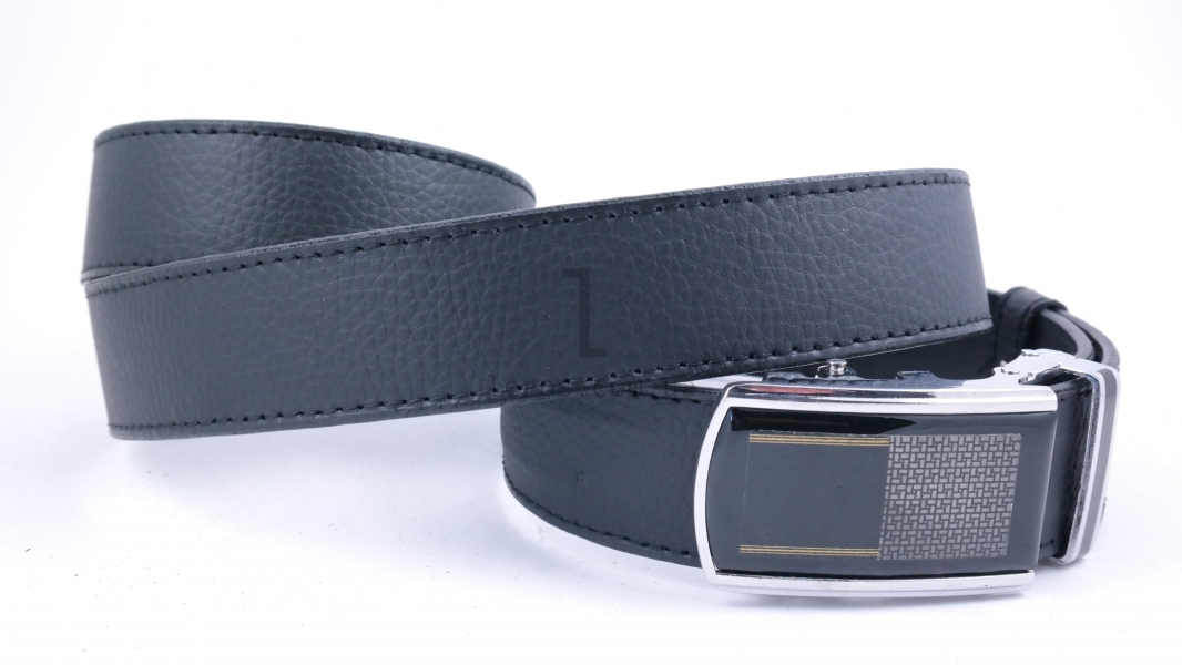 Чоловічий ремінь батал з автоматичною пряжкою