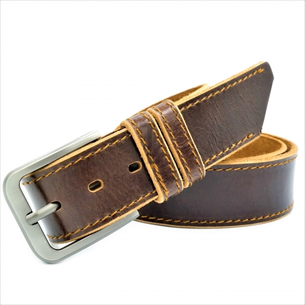 Чоловічий шкіряний ремінь під джинси.