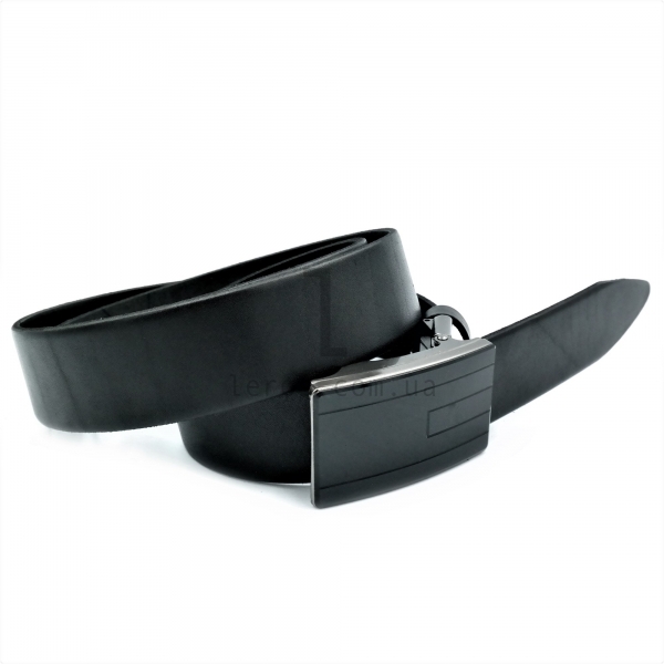 Чоловічий шкіряний ремінь із затискною пряжкою