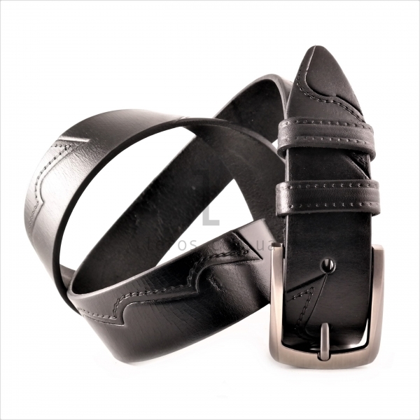 Чоловічий ремінь класичний (шкіра)