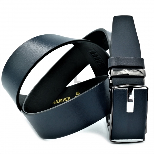 Чоловічий шкіряний ремінь із автоматичною пряжкою