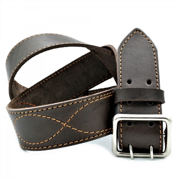 Чоловічий шкіряний ремінь під джинси.