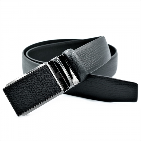 Чоловічий шкіряний ремінь із автоматичною пряжкою