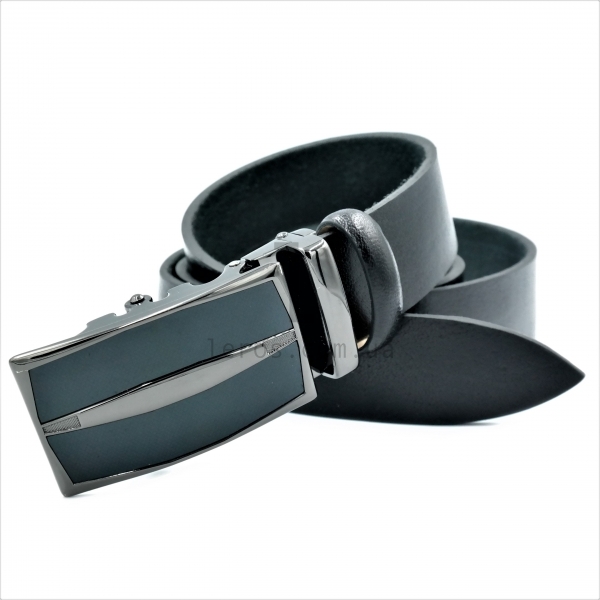 Чоловічий шкіряний ремінь із автоматичною пряжкою