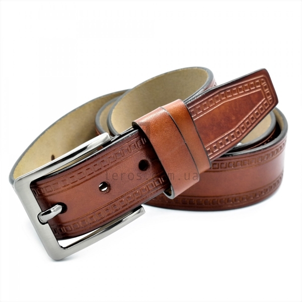 Чоловічий шкіряний ремінь