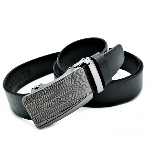 Чоловічий шкіряний ремінь із автоматичною пряжкою