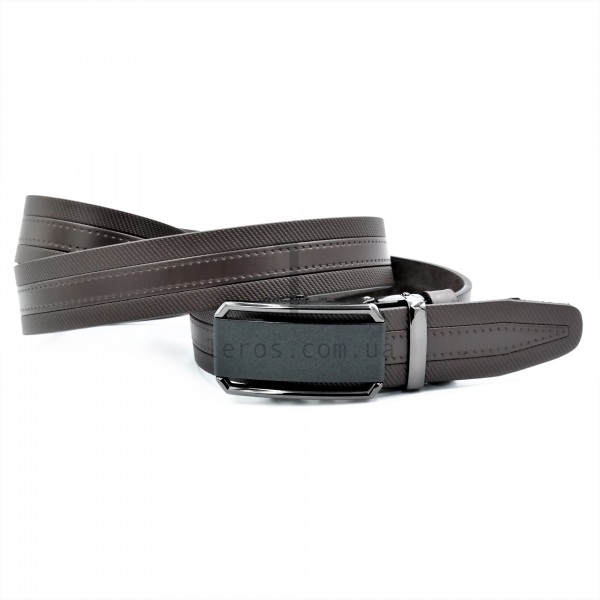 Чоловічий шкіряний ремінь із автоматичною пряжкою