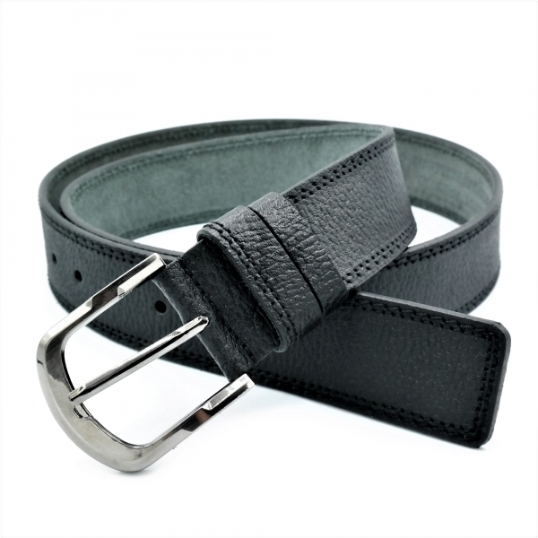 Чоловічий шкіряний ремінь під джинси.