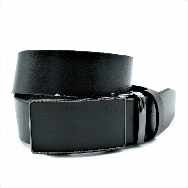 Чоловічий шкіряний ремінь із автоматичною пряжкою