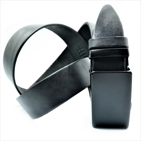 Чоловічий шкіряний ремінь із автоматичною пряжкою