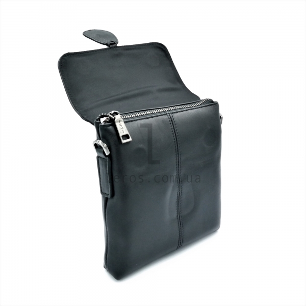 Чоловіча шкіряна сумка HT Чорного кольору