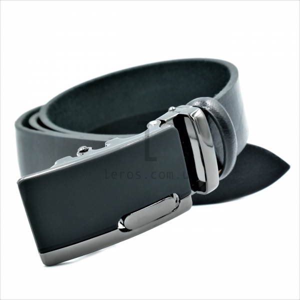 Чоловічий шкіряний ремінь із автоматичною пряжкою