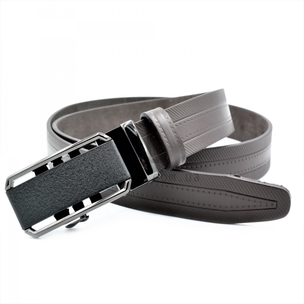 Чоловічий шкіряний ремінь із автоматичною пряжкою