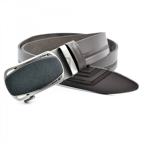 Чоловічий шкіряний ремінь із автоматичною пряжкою