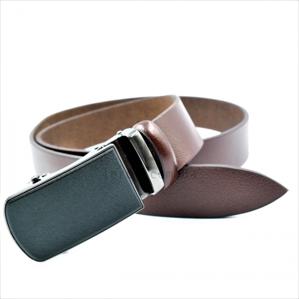 Чоловічий шкіряний ремінь із автоматичною пряжкою