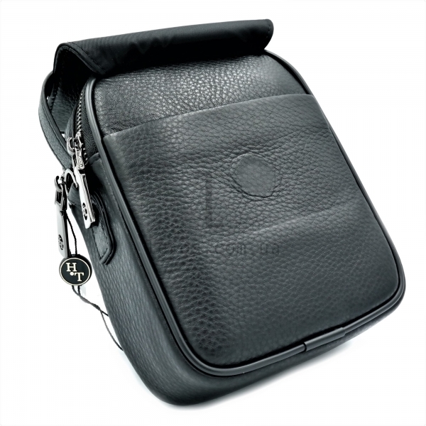 Чоловіча шкіряна сумка HT Чорного кольору
