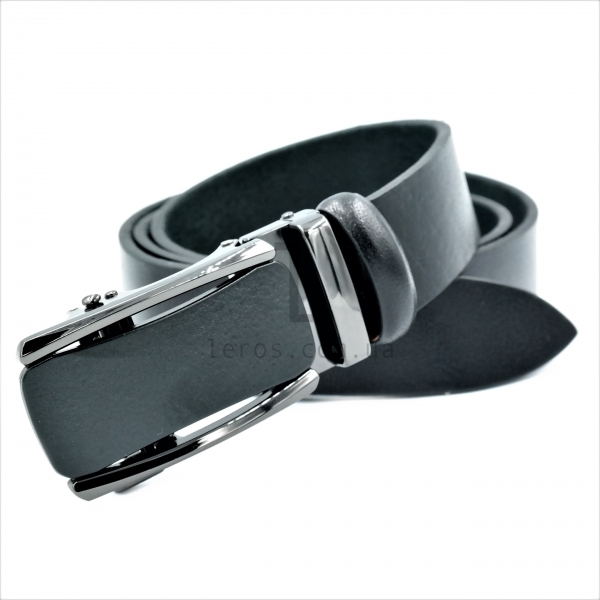 Чоловічий шкіряний ремінь із автоматичною пряжкою