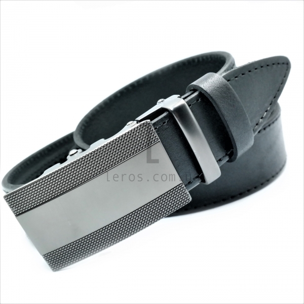 Чоловічий шкіряний ремінь із автоматичною пряжкою