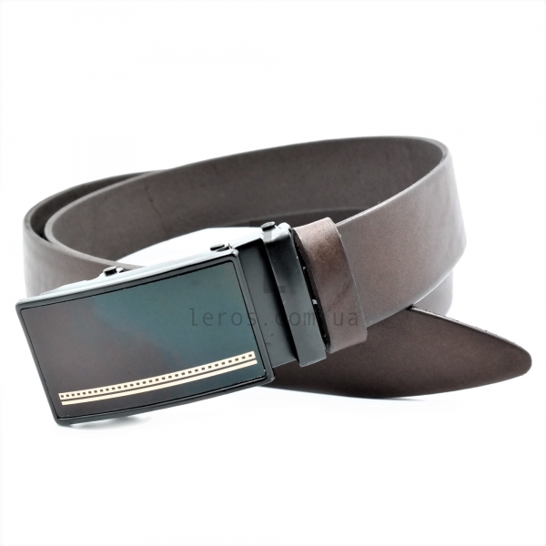Чоловічий шкіряний ремінь із автоматичною пряжкою