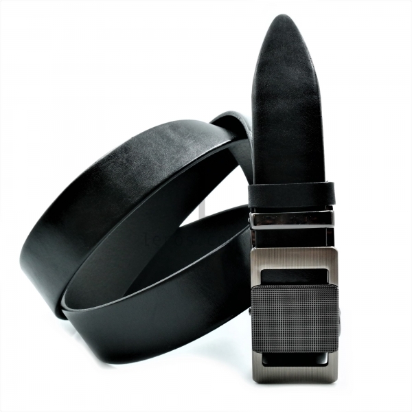 Чоловічий шкіряний ремінь із автоматичною пряжкою