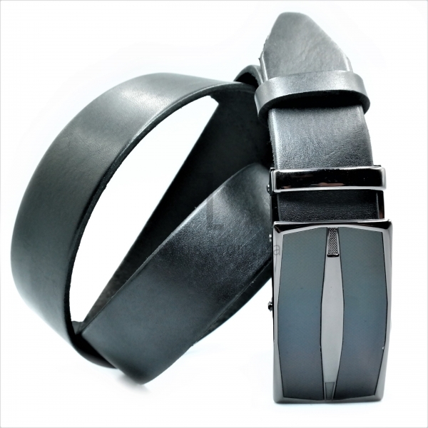 Чоловічий шкіряний ремінь із автоматичною пряжкою