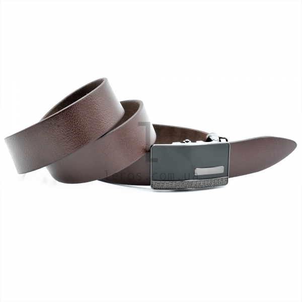 Чоловічий шкіряний ремінь із автоматичною пряжкою