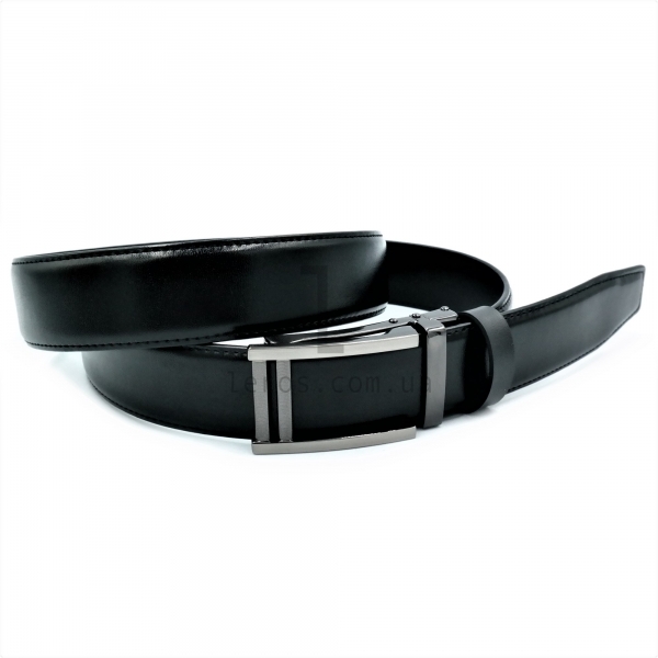Чоловічий шкіряний ремінь із автоматичною пряжкою