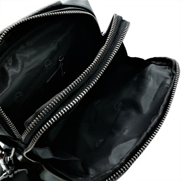 Чоловіча шкіряна сумка HT Чорного кольору