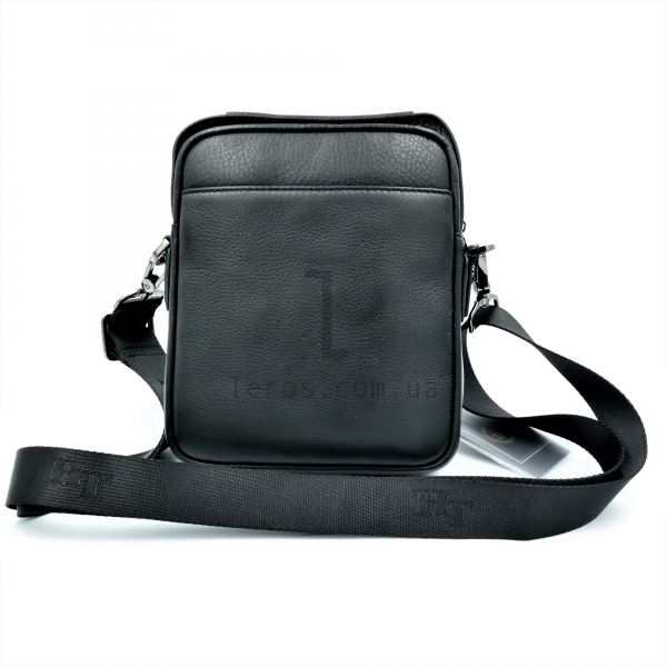 Чоловіча шкіряна сумка HT Чорного кольору