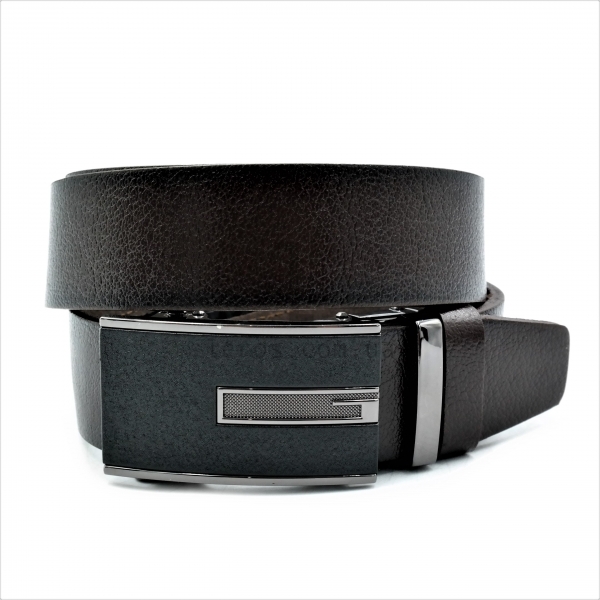 Чоловічий шкіряний ремінь із автоматичною пряжкою
