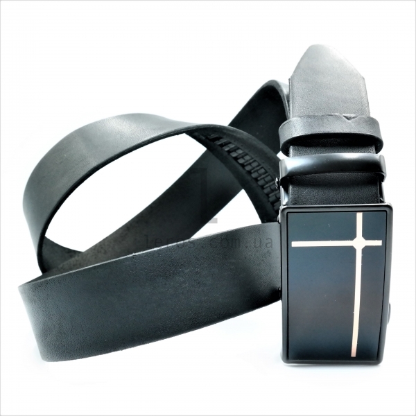 Чоловічий шкіряний ремінь із автоматичною пряжкою