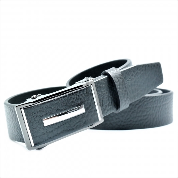 Чоловічий шкіряний ремінь із автоматичною пряжкою