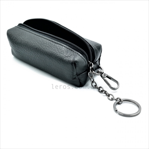 Ключниця шкіряна Чорного кольору