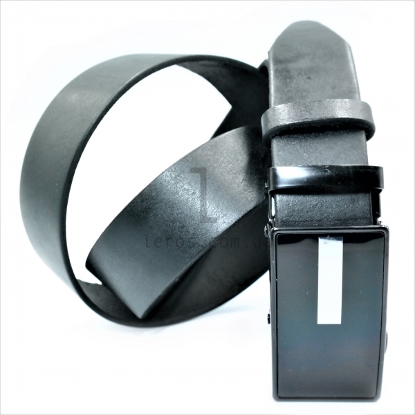 Чоловічий шкіряний ремінь із автоматичною пряжкою