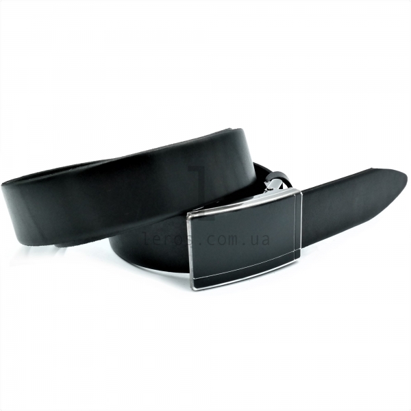 Чоловічий шкіряний ремінь із затискною пряжкою