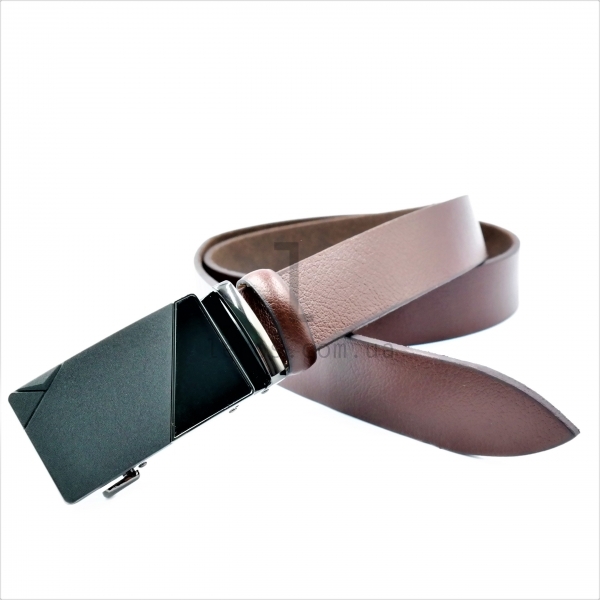 Чоловічий шкіряний ремінь із автоматичною пряжкою