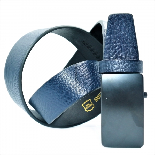 Чоловічий шкіряний ремінь із автоматичною пряжкою