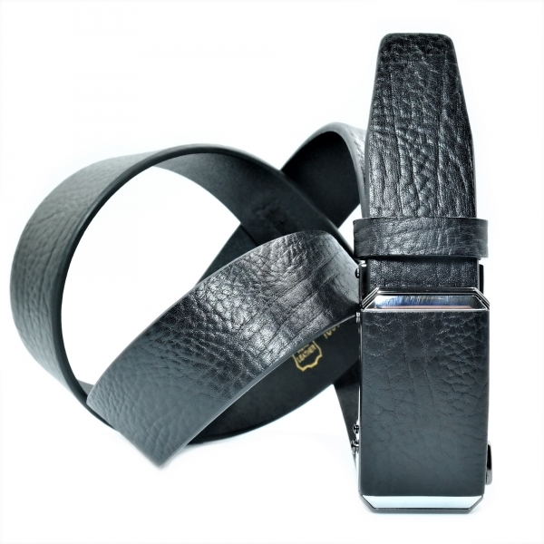 Чоловічий шкіряний ремінь із автоматичною пряжкою