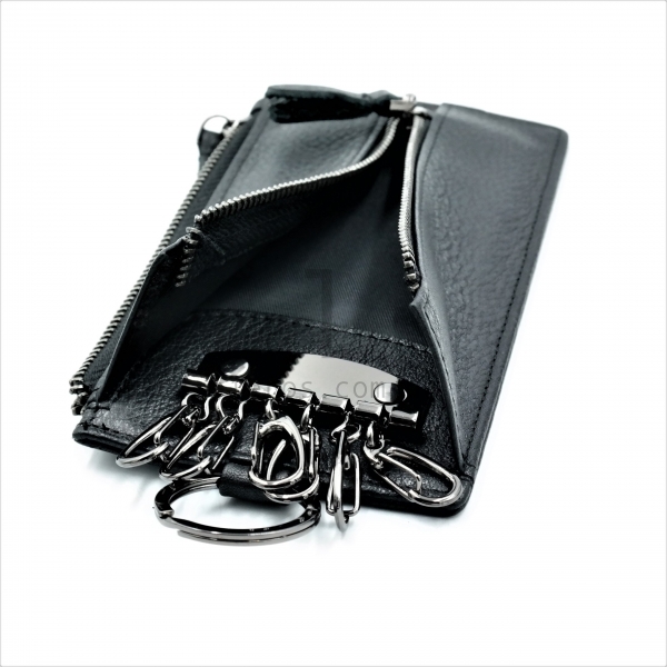 Ключниця шкіряна Чорного кольору