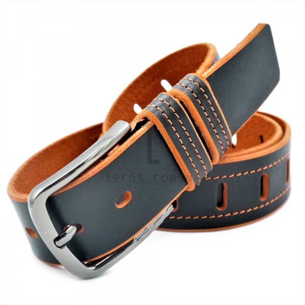 Чоловічий шкіряний ремінь