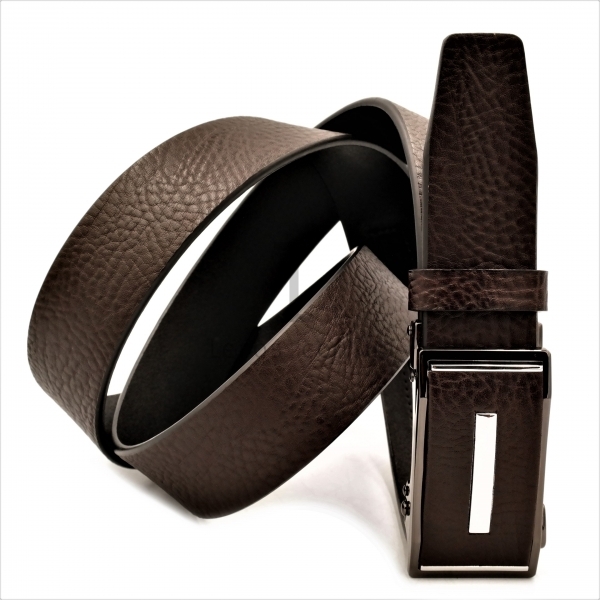 Чоловічий шкіряний ремінь із автоматичною пряжкою