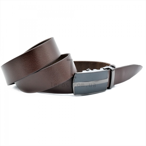 Чоловічий шкіряний ремінь із автоматичною пряжкою